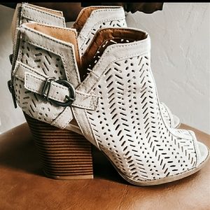 Super Cute Peep Toe Booties | Poshmark